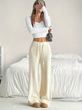 Casual gebreide broek met taillekoord voor dames – Sophie