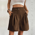 Dames cargo shorts met zakken en vintage look – Tess