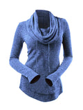 Warme dames sweater met ribgebreide details – Lianne