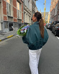 Oversized leren damesjas voor trendy look – Zayra