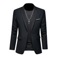 Heren slim-fit blazer met één knoop – Nicolas
