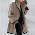 Dames trenchcoat met dubbele knopen en elegante pasvorm – Fiora