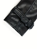 Casual leren trenchcoat voor dames – Olivia