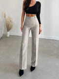 Hoge taille wijde broek voor dames – Sophie