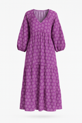 Bohemian Maxi Jurk met V-Hals en Luchtige Stof – Elina