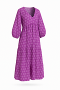 Bohemian Maxi Jurk met V-Hals en Luchtige Stof – Elina