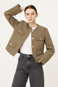 Zakelijke Blazer met Metalen Knopen – Diana