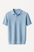 Elegante polo met korte mouwen in effen kleur – William