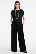 Zijdezachte Set Blouse en Broek Voor Dames – Vereluna