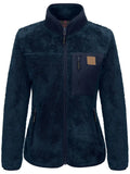 Warm sherpa fleece damesjack met capuchon – Isabel