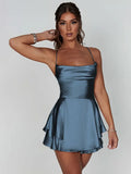 Geribbelde dames mini jurk met elegante pasvorm – Mila