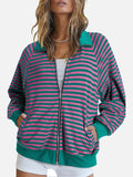 Dames sweater met rits en zachte stof – Eveline