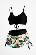 Bikini dames tropisch hoog getailleerd 3-delig set – Kailani
