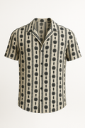 Casual overhemd met funky print en kraag – Milan