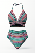 Boho bikini dames gekruiste bandjes sneldrogend – Zoë