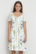 Zomerjurk dames elegant linnenlook met exclusief design – Angela