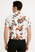 Heren Ontspannen Flight of Flowers Polo met Korte Mouwen – Ohana
