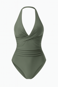 Badpak Dames Hoge Taille Push Up Elegant Zwemkleding - Noor