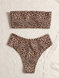 Luipaardprint Bikiniset met Verstelbare Bandjes en Sexy Fit – Zalviera