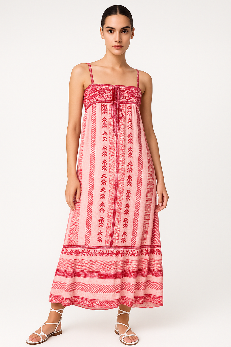 Zomerjurk Boho Print Verstelbare Bandjes – Freya