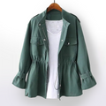 Elegante dames trenchcoat met nepbontkraag – Olivia