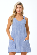 Zomerjurk Gestreept Casual Mouwloos Voor Dames – Elise