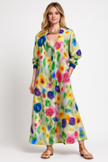 Boho zomerjurk met ruffles en kantaccent – Odessa