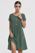 Bohemian midi zomerjurk met V-hals – Camille