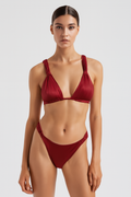 Bikini dames hoog uitgesneden geplooid elegant comfortabel – Amelina