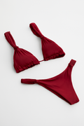 Bikini dames hoog uitgesneden geplooid elegant comfortabel – Amelina