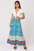 Boho maxi rok met print en elastische taille – Ayla