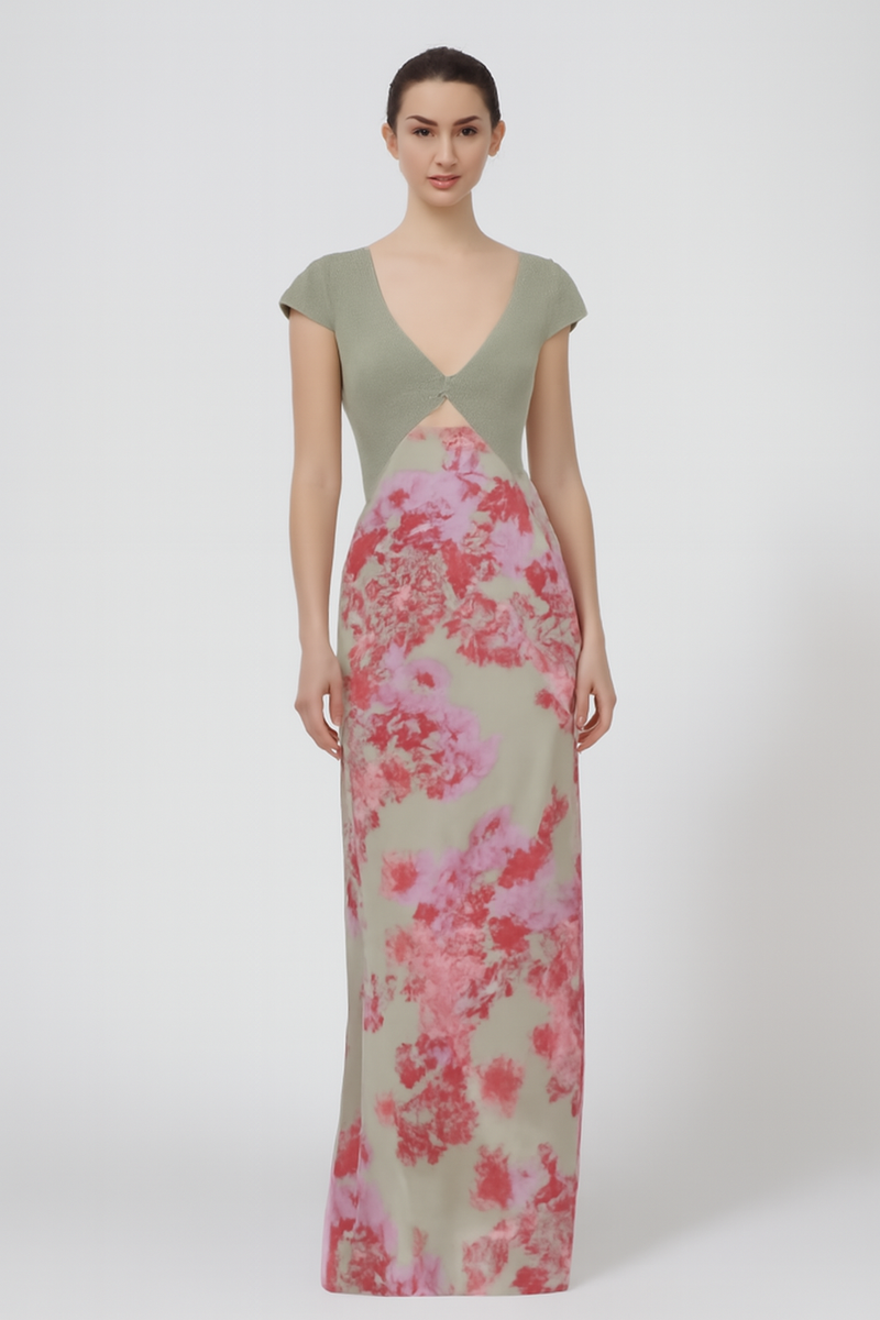 Zomerjurk Midi Kantdetail Flatterend Silhouet – Cupido