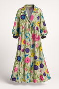 Boho zomerjurk met ruffles en kantaccent – Odessa