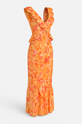 Bloemenjurk met ruffles voor dames en romantische flair – Elara