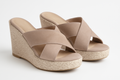 Chique wedge sandalen met kruisband ontwerp - Elviora