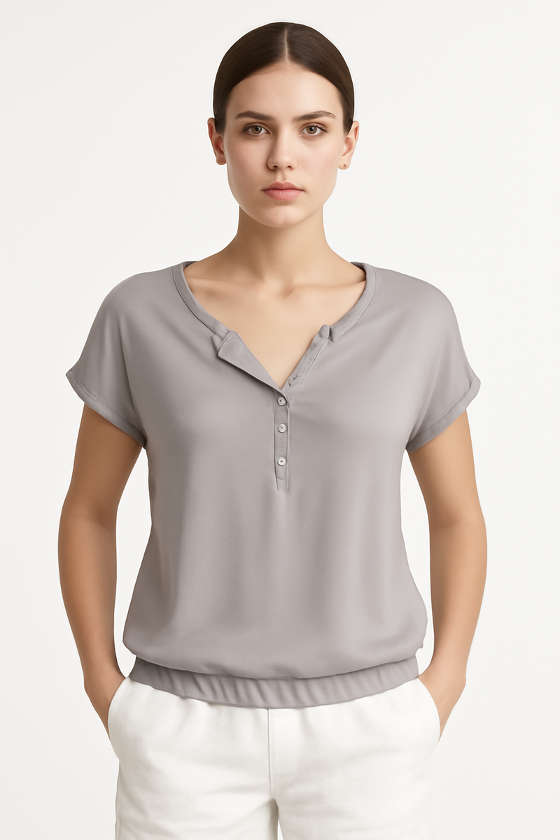 Zomers dames T-shirt met flatterende snit – Lotte