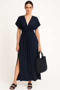 Zomerjurk Hoge Taille Losse Pasvorm Maxi – Tara