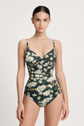 Corrigerend Badpak met Diepe Hals en Elegante Snit – Valonique