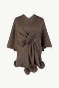 Elegante damesponcho met franjes – Sofie