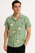 Heren Hawaii-overhemd met vintage bloemenprint – Luca