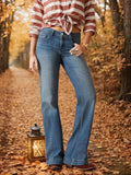 Flatterende dames jeans met hoge taille en stretch - Sophie