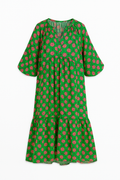 Bohemian Maxi Jurk met V-hals voor Dames – Fleur