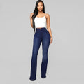 Flared jeans hoge taille stretch dames – Camille