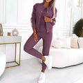 Dames set met vest, top en broek in sportieve stijl – Velina