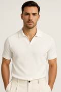 Heren Polo T-shirt met V-hals en Korte Mouwen – Vince