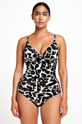 Corrigerend Badpak met Diepe Hals en Elegante Snit – Valonique