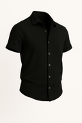 Casual corduroy herenoverhemd met korte mouwen – Joris