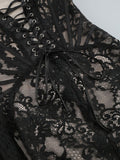 Kanten Mini Jurk met Corsetstructuur en Sensuele Uitstraling – Ava