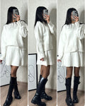 Wollen dames set met tijdloze stijl en zachte feel – Elanvia
