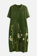 Bloemenjurk met ademende stof en elegante pasvorm – Nicka